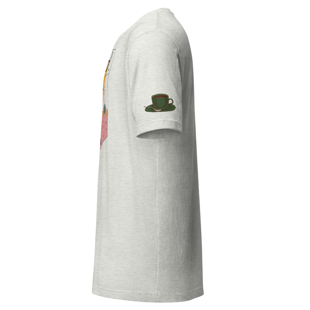 Coffee Percolator Cafecito T-shirt: Dreamy desert Unisex shirt.