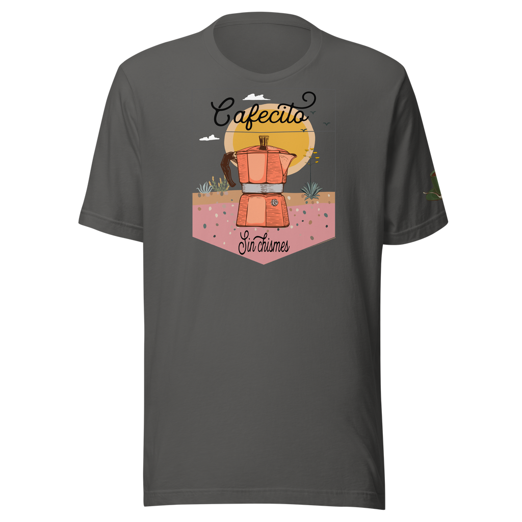 Coffee Percolator Cafecito T-shirt: Dreamy desert Unisex shirt.
