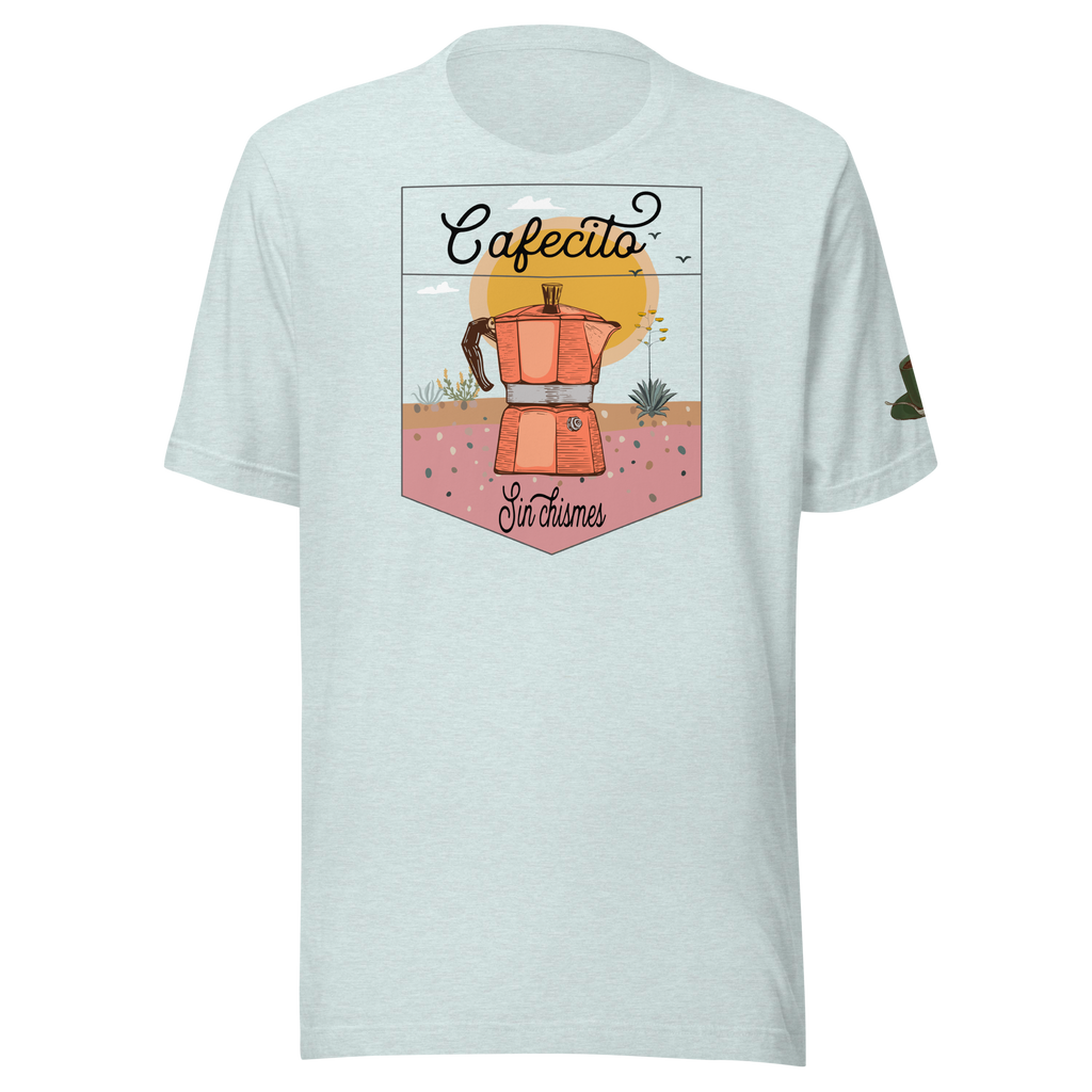 Coffee Percolator Cafecito T-shirt: Dreamy desert Unisex shirt.