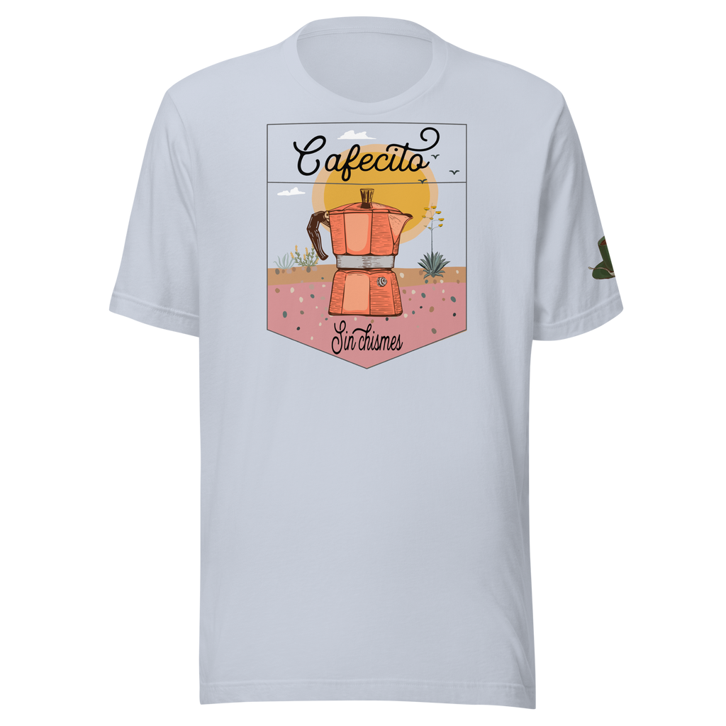 Coffee Percolator Cafecito T-shirt: Dreamy desert Unisex shirt.