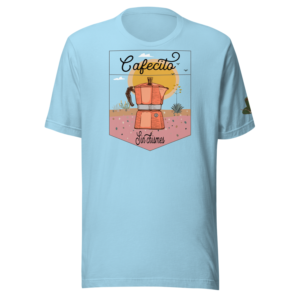 Coffee Percolator Cafecito T-shirt: Dreamy desert Unisex shirt.
