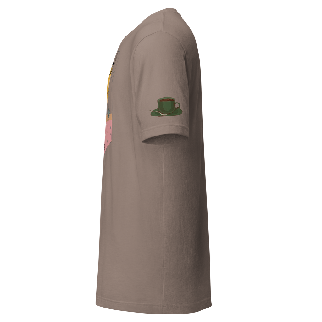 Coffee Percolator Cafecito T-shirt: Dreamy desert Unisex shirt.