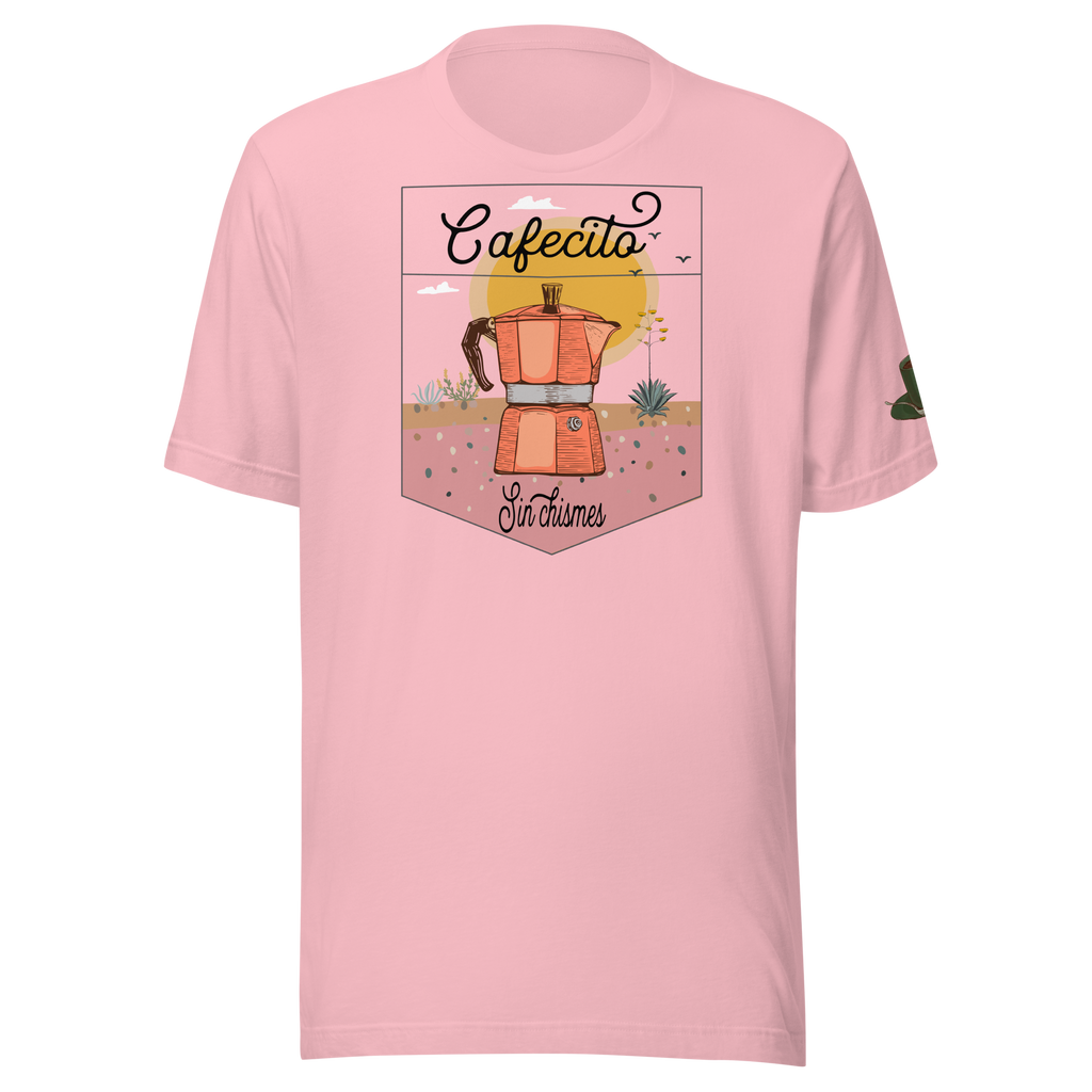 Coffee Percolator Cafecito T-shirt: Dreamy desert Unisex shirt.