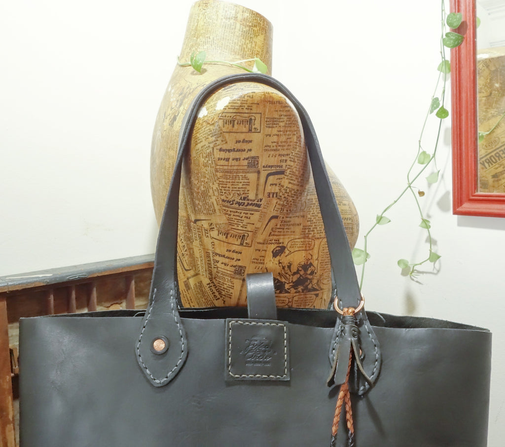 Black Leather Tote